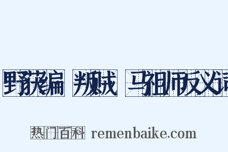 野获编·叛贼·马祖师反义词是什么意思的图片